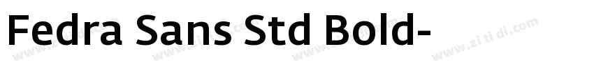 Fedra Sans Std Bold字体转换